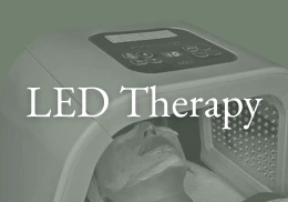 Patient getting LED therapy treatment