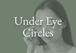 Woman treating her under eye circles